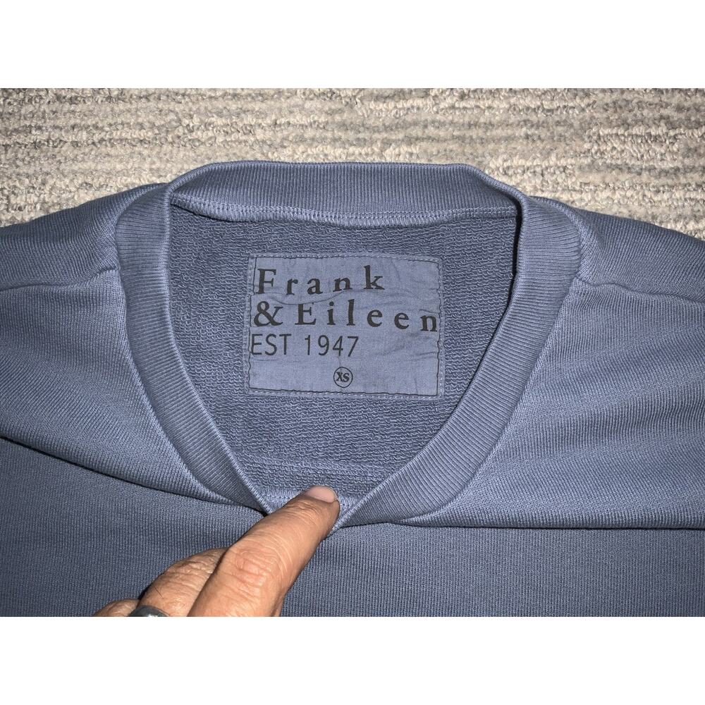 Frank & Eileen Oversized Sweatshirt Tee in Teal Blue Size XS - Picture 2 of 4